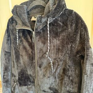 Free Country Black Plush Zip Hoodie